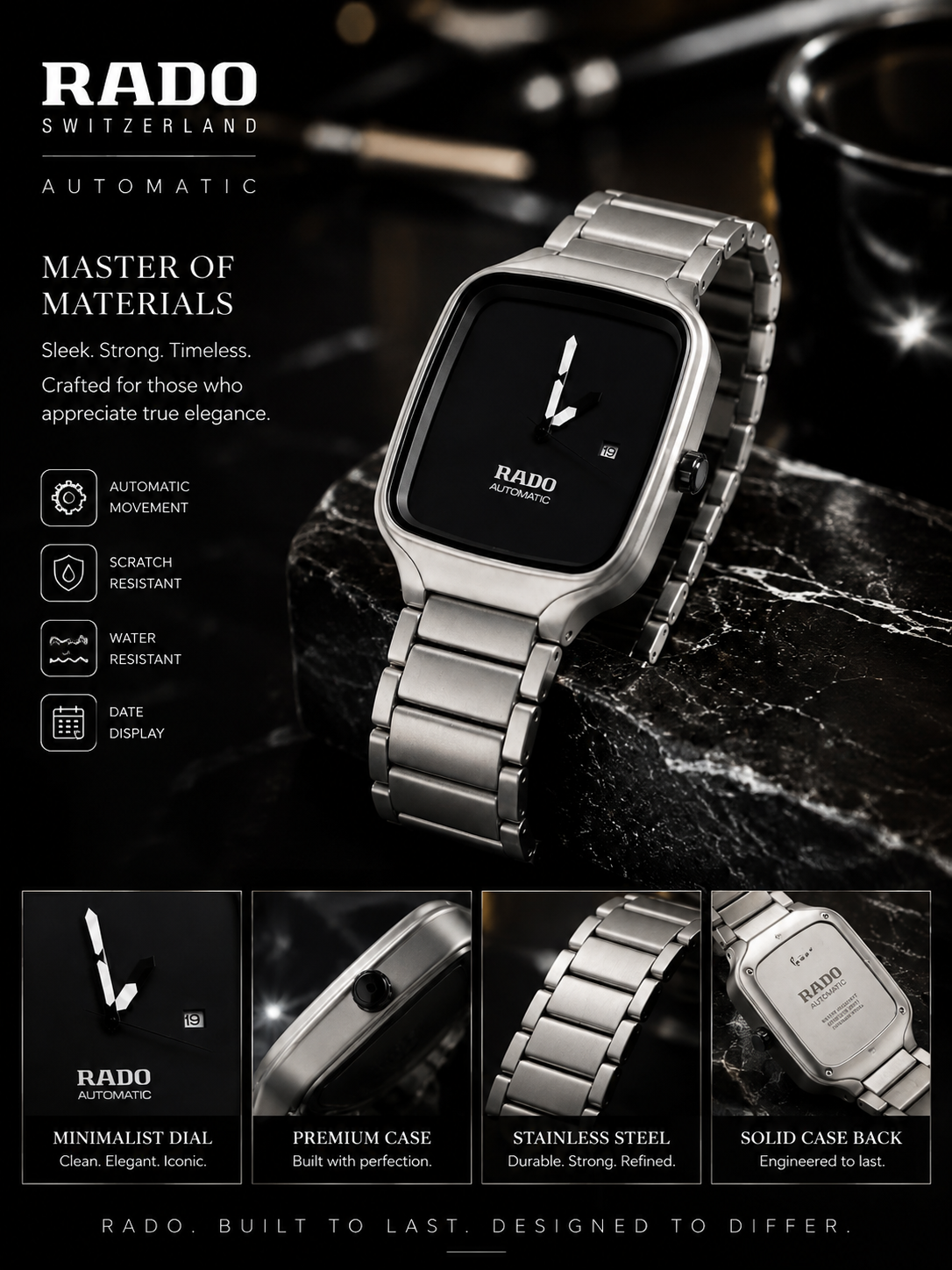 RADO SQUARE DIAL